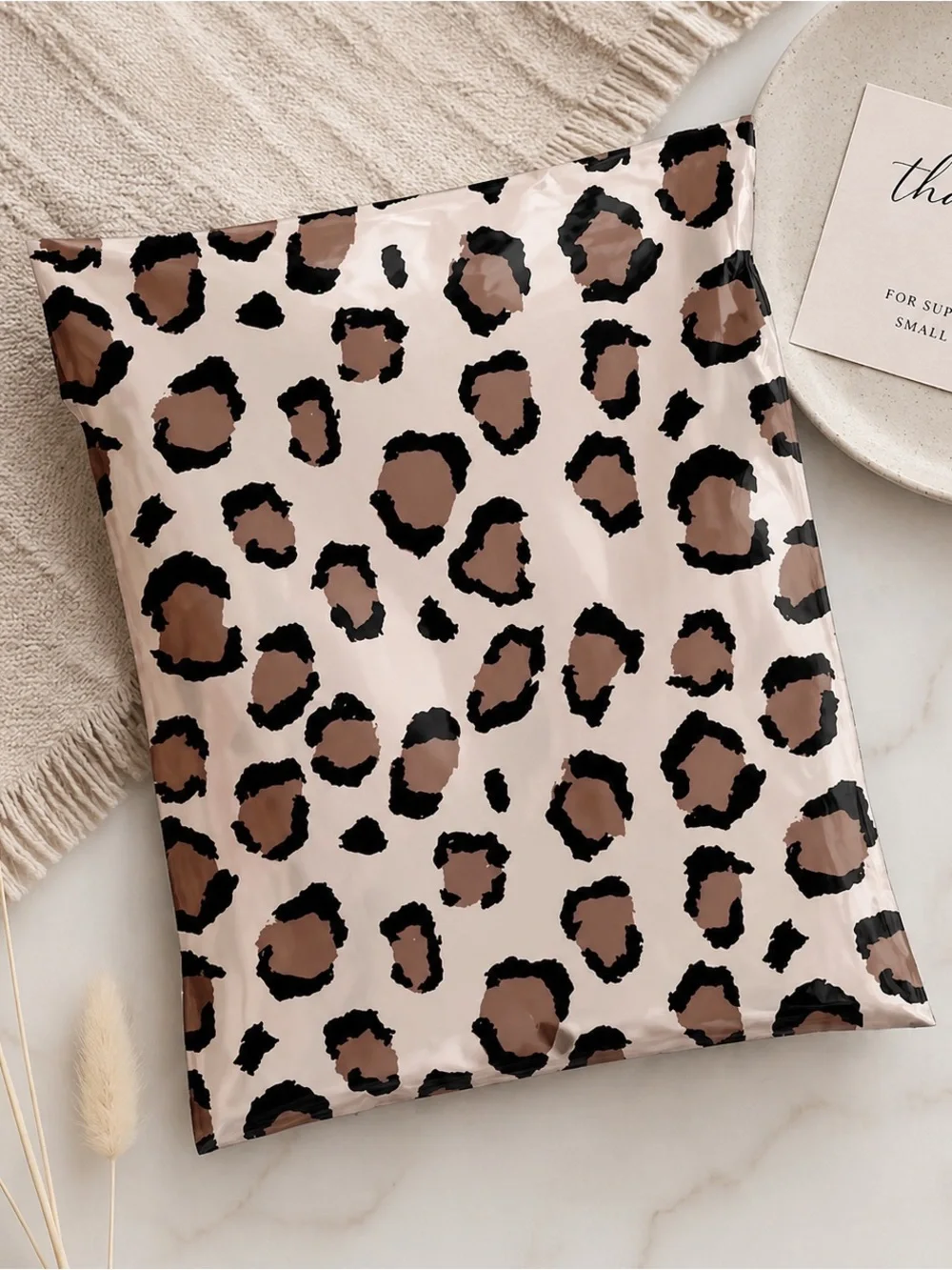 Leopard Print Mailer Bag Self Sealing 10X13 Polymailer 25ct